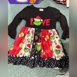 Festive Grinch Holiday Dress